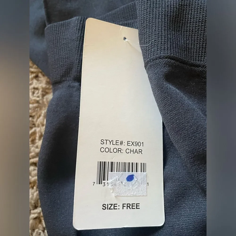 Sofia seamless leggings size “free” charcoal color small medium large tights NEW